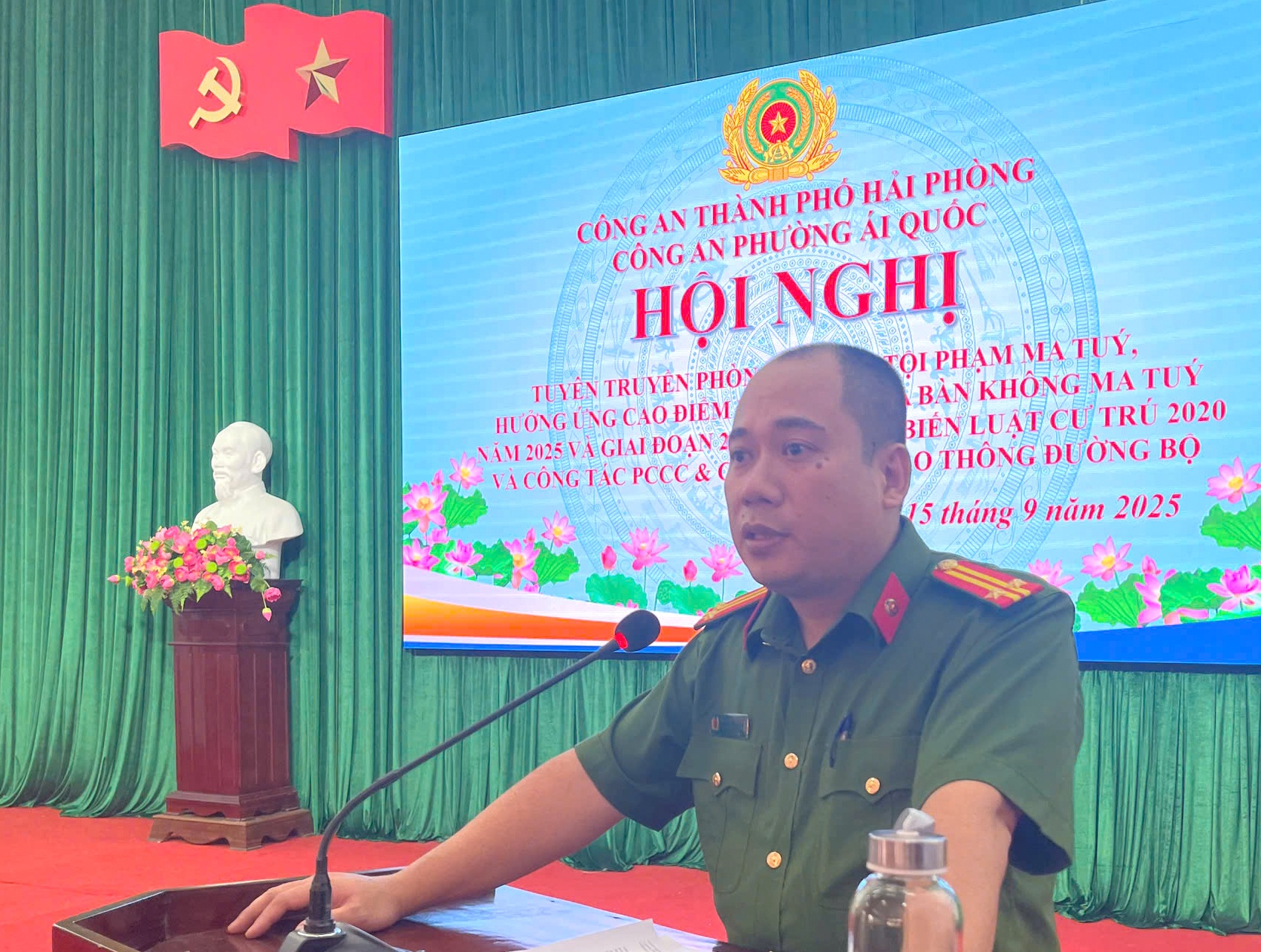 Công an phường Ái Quốc: Đẩy mạnh tuyên truyền phòng chống tội phạm và phổ biến pháp luật